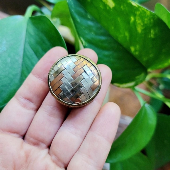 Vintage Copper & Silver Trinkets Small Snuff Box - Picture 4 of 6